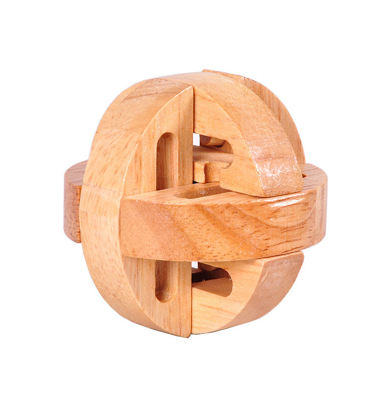 Wooden Educational Puzzle Toy for Adults - Kongming Lock Luban Lock
