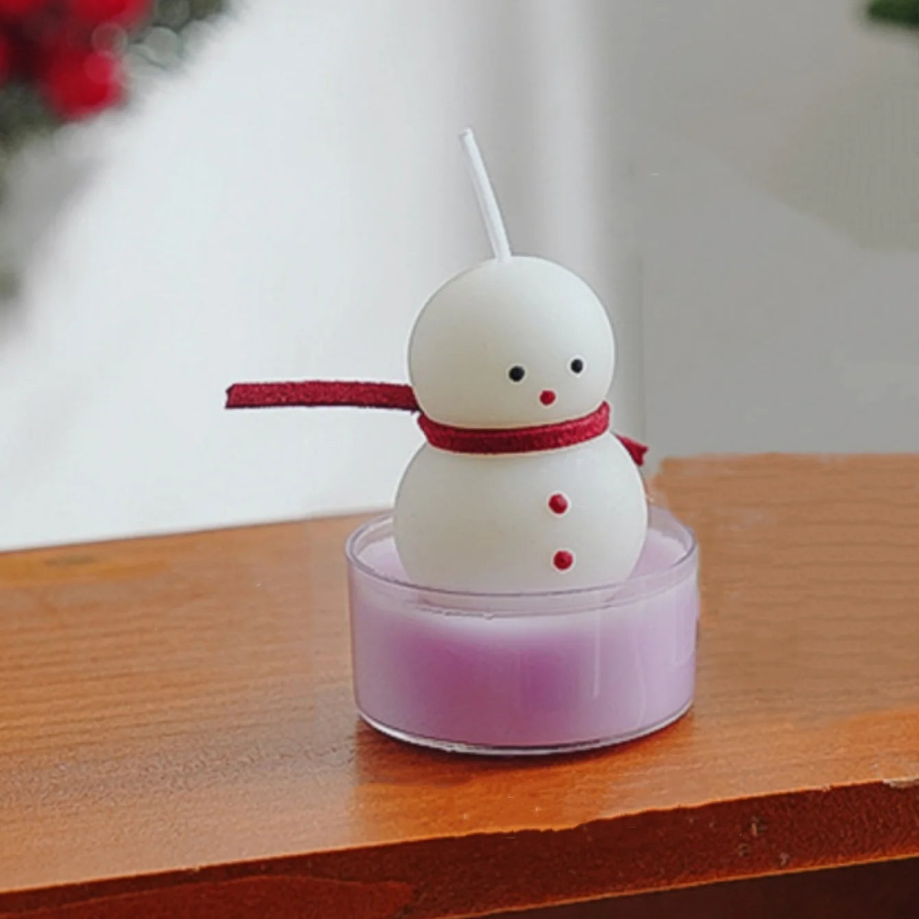 Christmas Tree Tea Candle Snowman Santa Claus Shape Flame Aromatherapy Candle Holiday Party Decorative Candles Photo Props