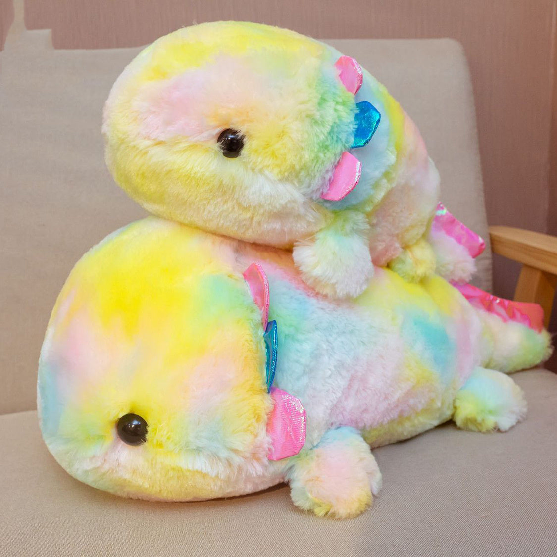 Rainbow Mexican Salamander Plush Toy
